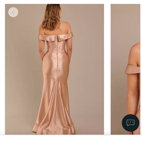 OLIVE GREEN BRIDESMAID DRESS - Picture 2 of 4